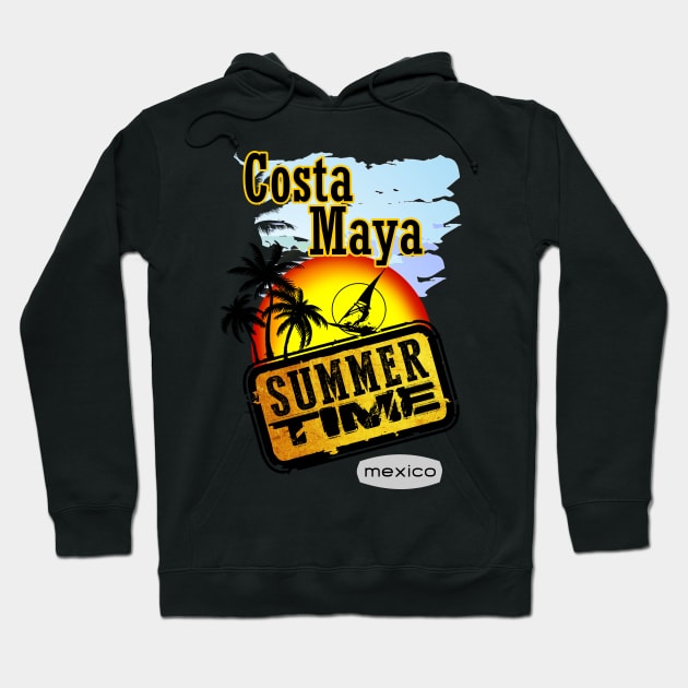 Costa Maya, Mexico Hoodie by dejava